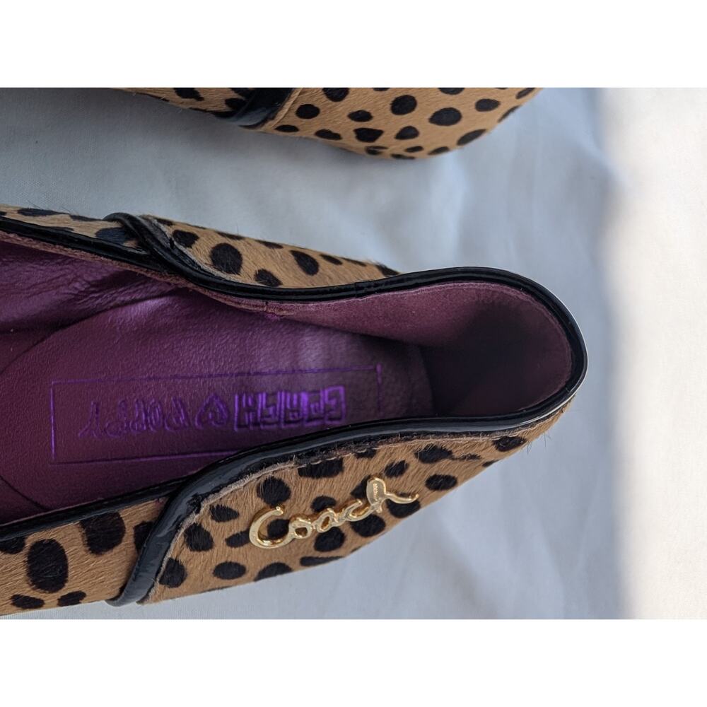 Authentic Coach Poppy Randy Animal Print Pony Hair Ballet Flat Shoes W Size 5 - Picture 5 of 9